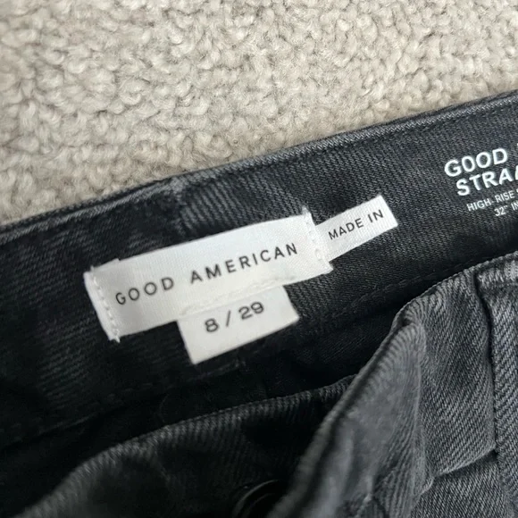 Good American Black Skinny Jeans with Silver Embellishments - Picture 3 of 3